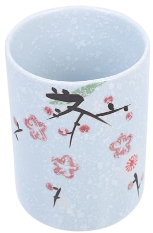 Toyvian Retro Stil Teetasse aus Keramik 300ml Weiß Multifunktions Wasserbecher für Zuhause und Büro im Klassischen Design