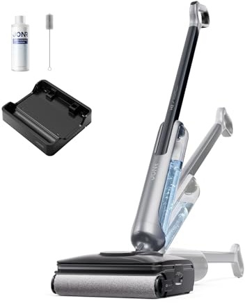 JONR 20000 Pa H2 Nass-Trockensauger, Innovatives Geruchsfreies Design, 1500ml Extra großer Wassertank mit 180° Flachliegend(unverminderte Saugleistung & Wasserleistung), 45 Min Lange Laufzeit，M