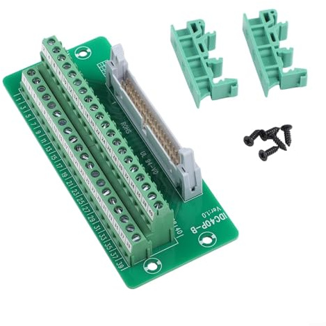 Morsettiera IDC40P B con staffa per guida DIN montata per controller PLC e circuiti di azionamento motore interfaccia elettrica