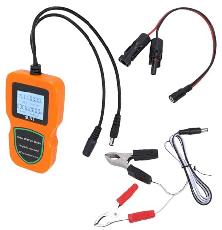 Tester per pannelli , misuratore di da 2,76 pollici con display LCD, retroilluminazione 'amperometro del multimetro da 500 W, modalità di prova automatica per surriscaldamento, sobr