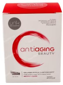 Unik Antiaging Beauty Luxik Colágeno y Antioxidantes 30 Sticks | Péptidos Bioactivos, Ácido Hialurónico, Extractos Botánicos, Polvo Soluble, Nutricosmético Avanzado