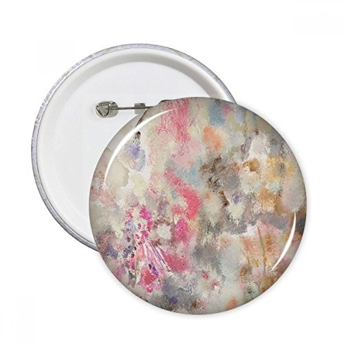 DIYthinker Avril Lotus XJJ Peinture à l'huile Bouton rond Badge Pins Vêtements Décoration de cadeau Multicolore L