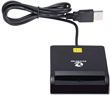 SGerste Zoweetek ZW - 12026-1 Easy Comm EMV USB Smart Card Reader EMV Bank Card ID Card Reader