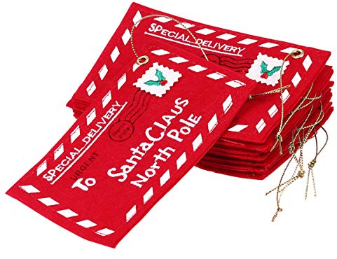 BESPORTBLE Weihnachtsumschlag Stoff Süßigkeiten Taschen Santa Claus Umschläge Geschenkbeutel Baumschmuck für Weihnachten Weihnachten 10Pcs