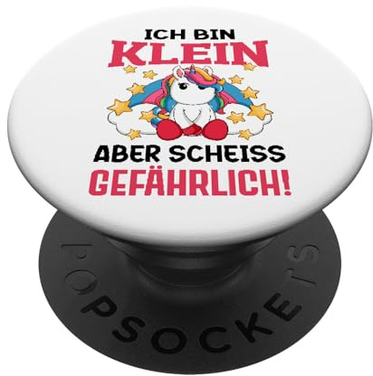 Lustiger Spruch Einhorn Sarkasmus Unicorn Mädchen PopSockets PopGrip: Ausziehbarer Sockel und Griff für Handys/Tablets mit Tauschbarem Top PopSockets Klebender PopGrip