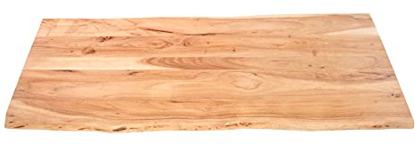 SAM Holzplatte Tom 120x60 cm Akazie Natur lackiert Baumkante Tischplatte