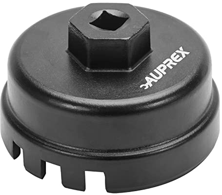 AUPREX Ölfilterschlüssel für Toyota, 64 mm, 6 Schlitze | Kompatibel mit Corolla, Prius, Prius Prime, Prius V, Matrix, CT200h, Scion iM/iQ/xD 1.8L Motoren