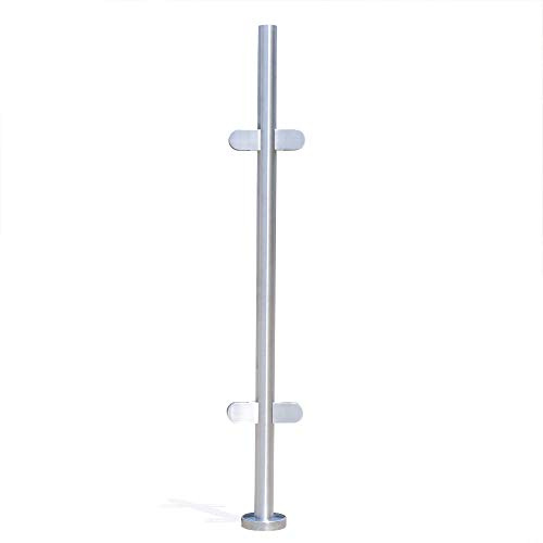 Palo per ringhiera in acciaio inox, 110 cm, per balconi, in vetro e legno, 8 ~ 12 mm