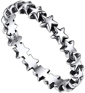 FOCALOOK Bague Celtique Femme en Argent 925 Alliance Anneau Taille 49 Largeur 5 MM Bague Noeud Homme Bague de Fiançailles Anneau pour Mariage Bijou Cadeau Avec Boîte