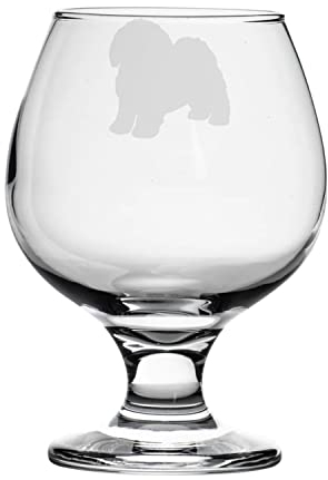 Personalised Shih Tzu Engraved Brandy Snifter Glass, Dog Gift for Women, Gift for Men