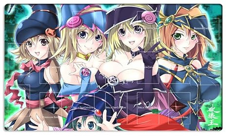 Neue Mlikemat Spielmatte Dark Magician Girl TCG CCG OCG Sammelkartenspielmatte mit Zonen + kostenlose Tasche (ZD014-05-A)