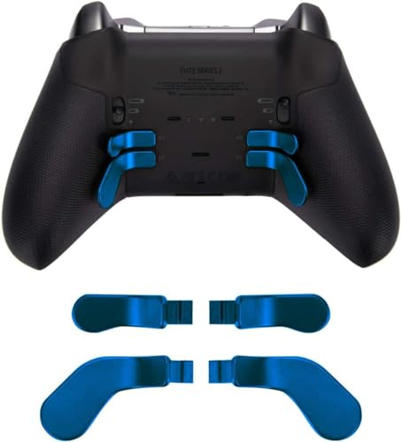 Metal Stainless Steel Paddles, Replacement Parts Video Games Accessories Kits Interchangeable Hair Trigger Locks for Xbox One Elite, Xbox Elite Series 2 & Elite 2 Core Controller