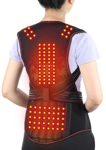 Selbsterhitzende Magnetfeldtherapie Weste Rückenstütze Lendenwirbelsäulen Dekompressionsgürtel Für Ältere Männer Frauen Mittleren Alters Hält Die Wirbelsäule Die Schulter Bei Schmerzen Warm ( Color :