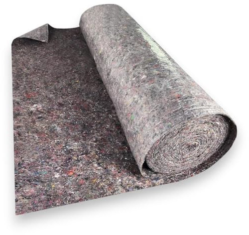 Briconess.com Feltro protettivo pavimento antiscivolo in fibra tessile non tessuta per pittori rotolo 50 mt