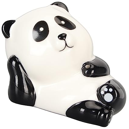 Panda-Räuchergefäß, Weißes Porzellan, Niedlicher, Lebensechter Räucherstäbchenhalter mit Stree-Relief Meditation, Dekoration Im Innenbereich
