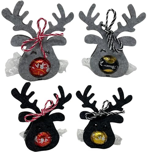 Fadensalat Rentier 10 Stück Elche Mitarbeitergeschenk, Weihnachtsdekoration, Schokoladenhalter, Geschenkidee, Geschenkanhänger, Gastgeschenk, 10 Stück tischdekoration
