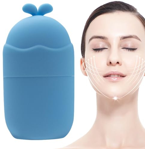 Ice Face Roller, Ice Face Mould - Face Ice Mould, Ice Cream for Face, Ice Cream, Reusable Massage Silicone Ice Mould, Ice Cream Moulds, Massage Tool for Ice Cream