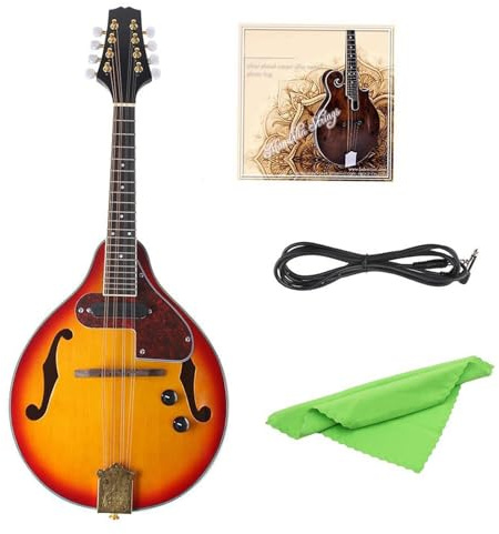 Mandolina Profesional Instrumento Mandolina De Instrumento Musical Nacional Sunset Spruce EQ Mandolina Eléctrica Mandolina Mandolina De Ocho Cuerdas