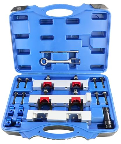 DPTOOL Nockenwellen-Ausrichtungsverriegelung Timing Tool Kit Kraftstoffeinspritzdüsen Abzieher Entfernungswerkzeug Kompatibel mit Mercedes Benz M133 M260 M264 M270 M274 1.6L V4 A Klasse und B Klasse