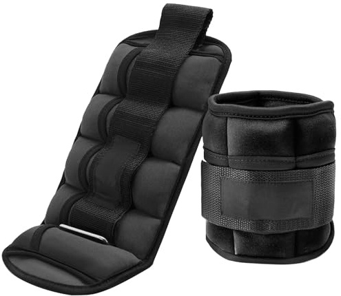 Taeku Knöchelgewichte, 1 Paar Verstellbare Beingewichtsbänder Frauen Männer Gewichtete Knöchelbänder für Fitness Gehen Joggen Laufen (1.5kg x 2)