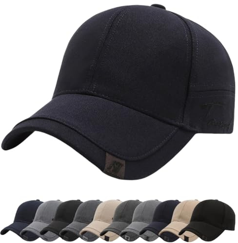 Gorra de Béisbol Invierno Hombre Plegables Sombrero de Invierno Gorra cadete Militar cálido Trampero piloto Sombreros Kent Visera esquí Caza Winter Cadet Trapper Hombre Cap