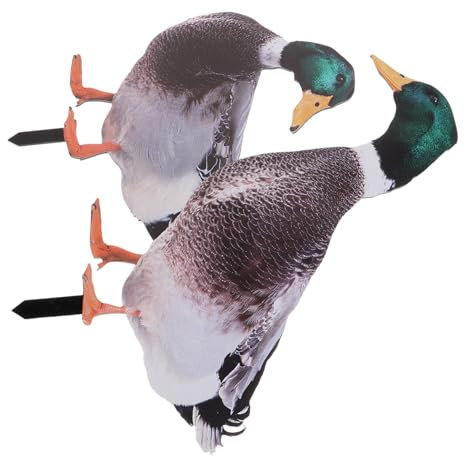 iplusmile 2pezzi Statua Anatre Decorativa Da Giardino Esterno Forma Artistica in Acrilico Ornamento Per Festival Da Prato Scultura Esterno