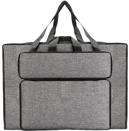 GMBYLBY Sac de transport pour tableau de peinture - Étui de rangement pour dessin à l'eau - Pour œuvres d'art, Gris clair Lg, M, Classique