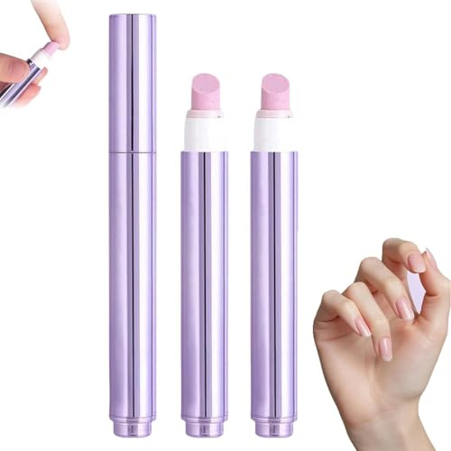 2 Stück 3 in-1-Nagelpflegestift, Nagelhärter, Nagelhautentferner, Repariert Gespaltene Und Rissige Nägel, Zieht Schnell Ein, Nagelhautölstift, Für Nagelhaut Und Beschädigte Nägel