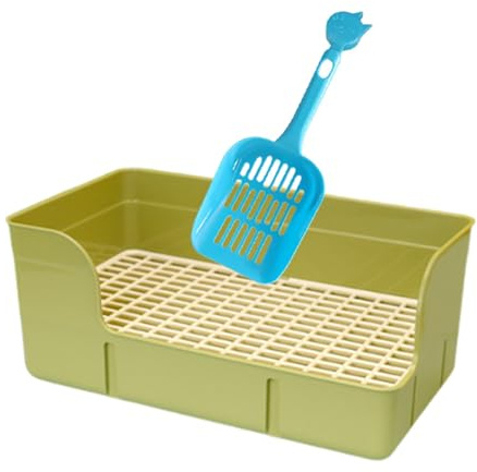 KESOTO Toilette per Conigli E Piccoli Animali, Vassoio per Furetti, Verde