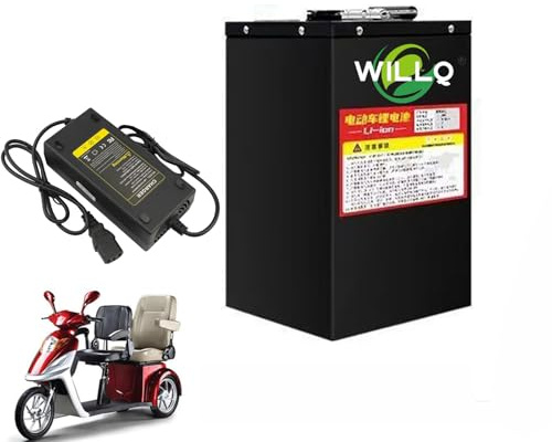 WILLQ Batería Iones de Litio de 60V 72V Paquete de baterías para Bicicleta eléctrica 20Ah 25Ah 30Ah 35Ah 50Ah 60Ah con Cargador para Kit de Motor 1000W a 3500W,60v,35Ah
