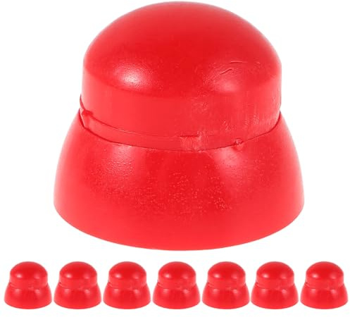 TOYANDONA Protections D’écrous M10 en Plastique Rouge 50 Pièces Bouchons à Vis pour Aire de Jeux Caches-boulons de Sécurité Résistants aux Intempéries pour Équipements de Jeux D’garçon