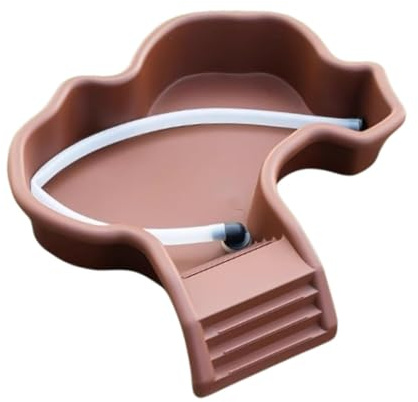 FytStycale Station d'alimentation pour avec Rampe, Bassin de Baignade - Plateforme d'alimentation - Abreuvoir pour Reptiles, Abreuvoir pour Drago, avec Tuyau