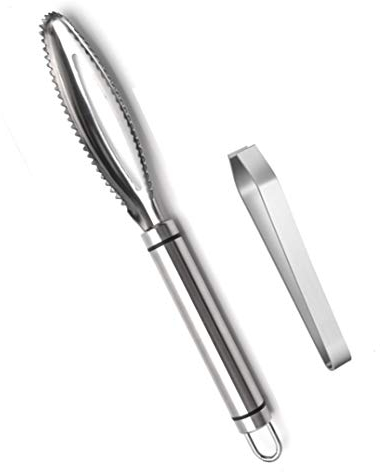 MAI Online Stainless Steel Fish Scaler & Bone Tweezer Set