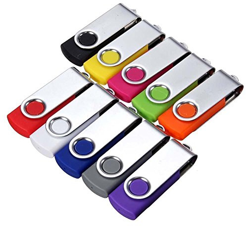 CYF-101 Venta al por mayor – 10 unidades de memoria flash 32 GB 16 GB 8 GB 4 GB USB 2.0 Stick Pen Drive U disco almacenamiento datos metal clave lote (10 unidades – 128 MB)
