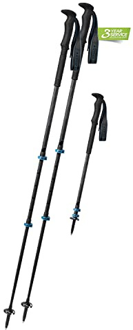 Komperdell 75041 Unisex – Erwachsene Carbon.C3 Pro Fitnessgerät, Schwarz, 105-140 cm