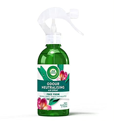 Air Wick Odour Neutralising Air Freshener Spray, Rainy Eucalyptus and Freesia, 236 ml