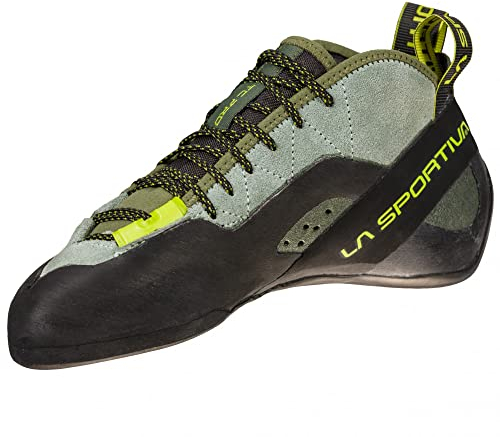 LA SPORTIVA Men's Tc Pro Climbing Shoes, olive, 10.5 US