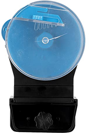 Automatischer Fischfutterautomat, Aquarium Fischfutterautomat Trockenes granuliertes Flockenfutter für Aquarium(Blau)