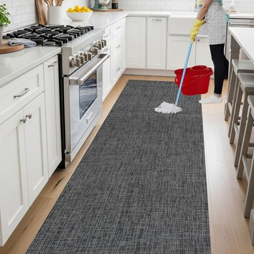 parpyon® Tappeto cucina Antiscivolo Lavabile passatoia LUCY ANTISCIVOLO aderisce perfettamente a terra non piega si PULISCE con un Mocio o panno - tappeti runner moderno (50X120, 65)