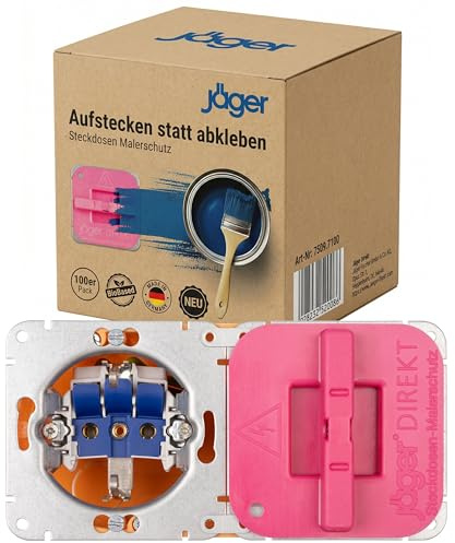 Lot de 100 protections de peintre pour toutes les prises courantes avec contact de protection