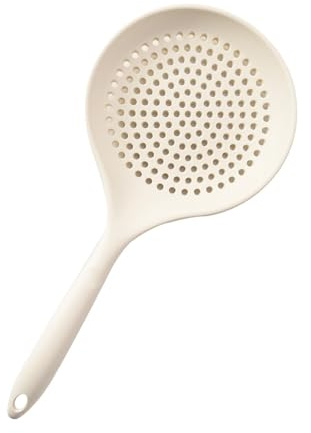 Zuasdvnk Cucchiaio in silicone, cucchiaio in schiuma per cucinare – Cucchiaio filtro in silicone per cucinare – Cucchiaio per scolapasta resistente al calore – Cucchiaio in silicone antiaderente per