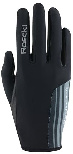 Roeckl Sports Reithandschuh MESSARA, Turnier Sommer Handschuh, Schwarz 8.5