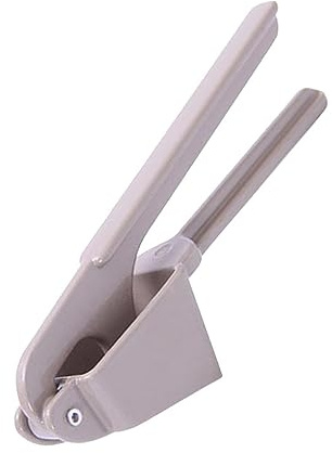 Multifunktionale Aluminiumlegierung Knoblauchpresse mit Lochmuster | Kreativer Knoblauchschneider und Zerkleinerer, aus Legierung Gefertigt, Küchenhelfer für Alltag