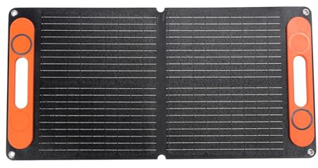 80 W Solar Autobatterieladegerät, 12 V Solarbatterieladegerät, Tragbares Solarpanel Solar Erhaltungsladegerät für Auto-, LKW-, Boots-, Rasenmäher-, Wohnmobil-, Anhänger-, (BLACK)
