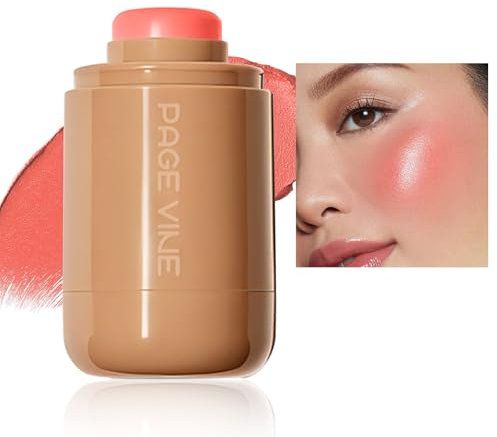 Pocket Blush Stick – Matt Liscio Intensive Color Crema Rouge Stick per guance e labbra – Finitura naturale e luminosa lungo indossando crema blush per donne e ragazze (03 Spicy Marg, 1 pezzo)