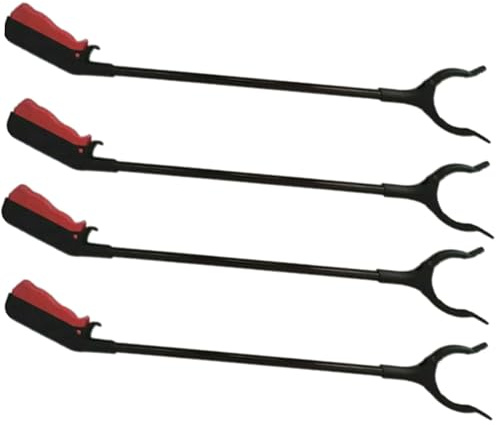 JORTUIO 2/4 Pezzi Raccoglitore di Immondizia,Pinze da Giardino Pinza Raccogli Oggetti Rifiuti Pinza per Anziani Pinze per la Raccolta dei Rifiuti Multifunzionale Trash Grabber Braccio(60cm (4PCS))
