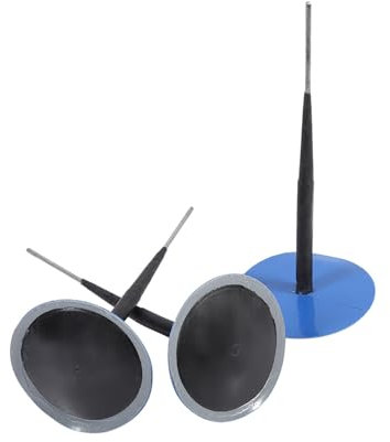 Saluaqui Heavy-Duty Auto Tubeless Tire Puncture Repair Kit | 24-Piece Set with 4.5mm Mushroom Plug Patches | QUALITY Rubber Material for All-Season Durability