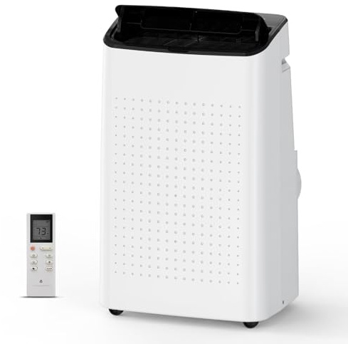 14000 BTU Portable Air Conditioners with Remote Control, 3-IN-1 Portable AC Unit up to 700 sq.ft, Auto Swing, 3 Speed, Sleep Mode, 24H Timer for Bedroom, Office, Apartments