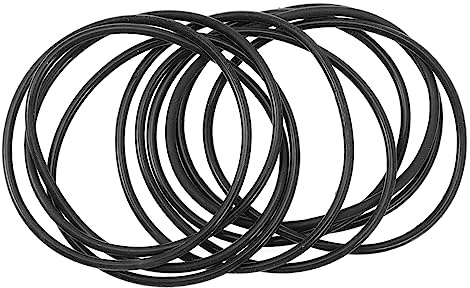 TOBBOMEY 10stücke Teiliges Schwarze Silikonarmbänder Dehnbare Dünne Jelly Armbänder Aus Weichem Silikon Vielseitige Leichte Und Langlebige Elastische Wristbands Für Retro Partys Festivals