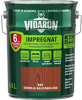 Wood Protective Impregnator 4.5L – Enhances, Strengthens & Decorates Wood – Weatherproof, UV Resistant, Mold & Algae Protection – for Interior & Exterior Use (V07 California Redwood)